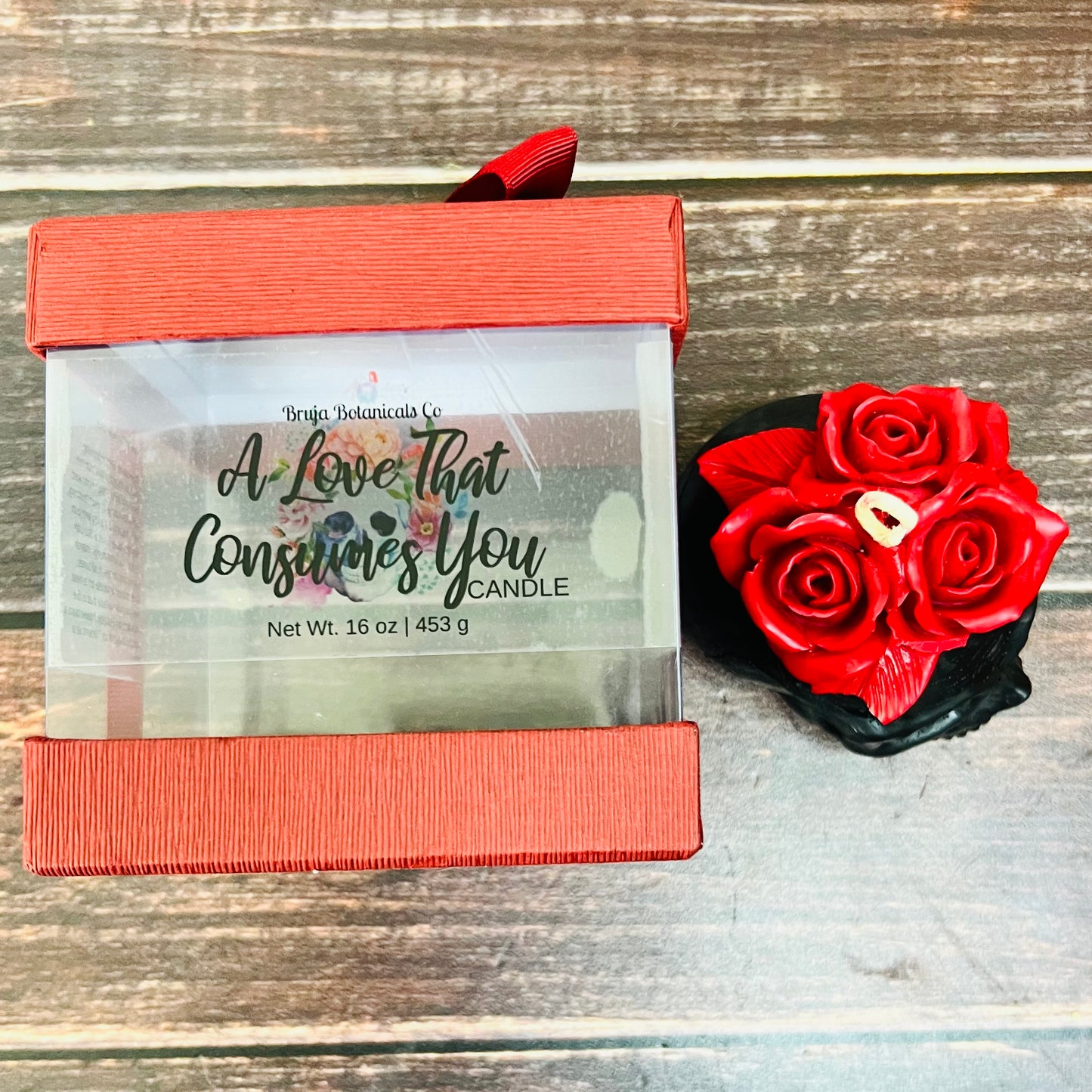 A Love That Consumes You Candle (TVD inspired)