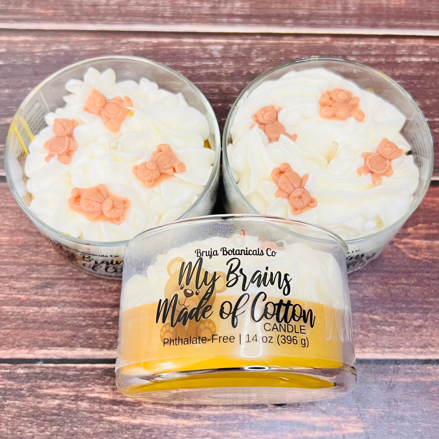 My Brains Made of Cotton Whipped Candle (TVD inspired)