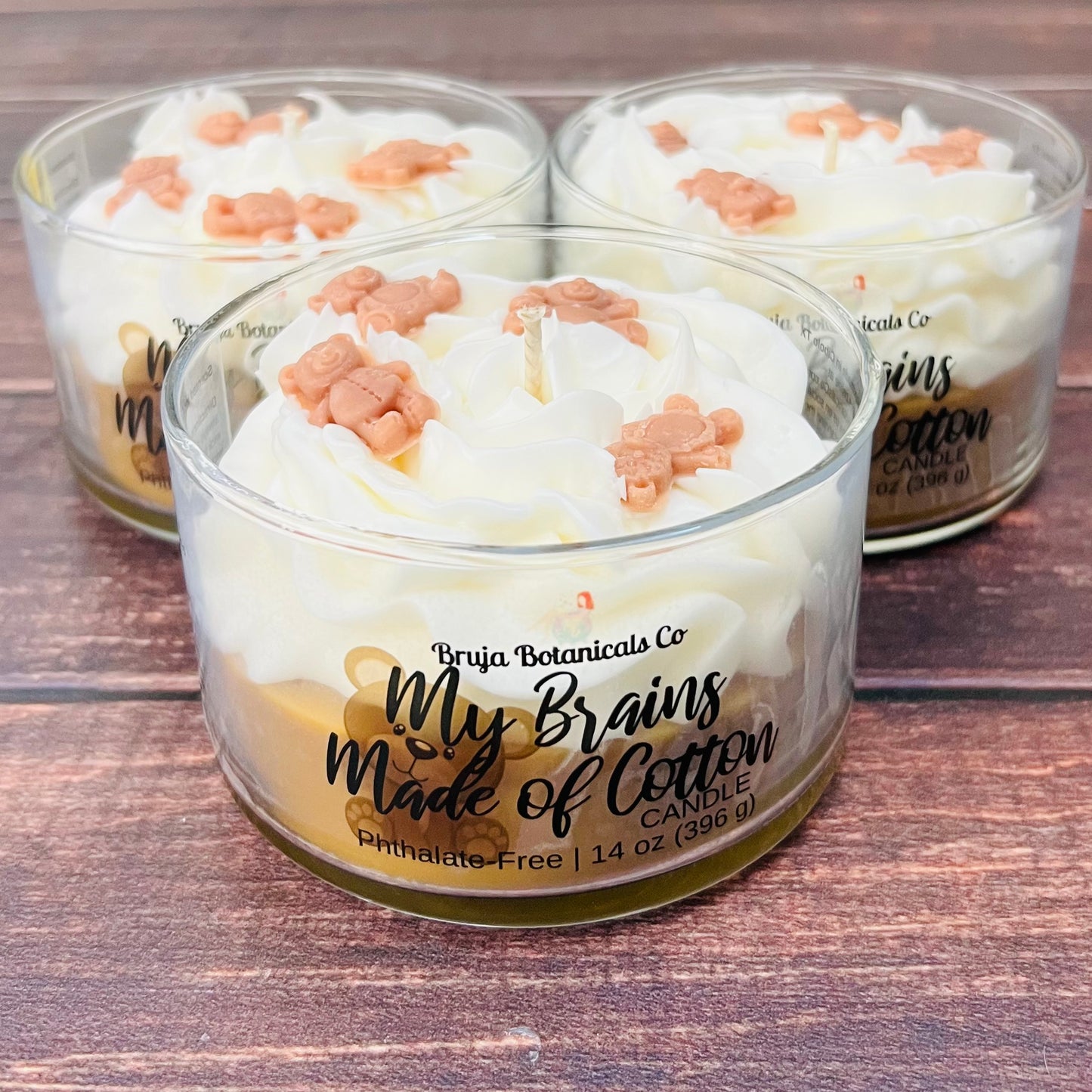 My Brains Made of Cotton Whipped Candle (TVD inspired)