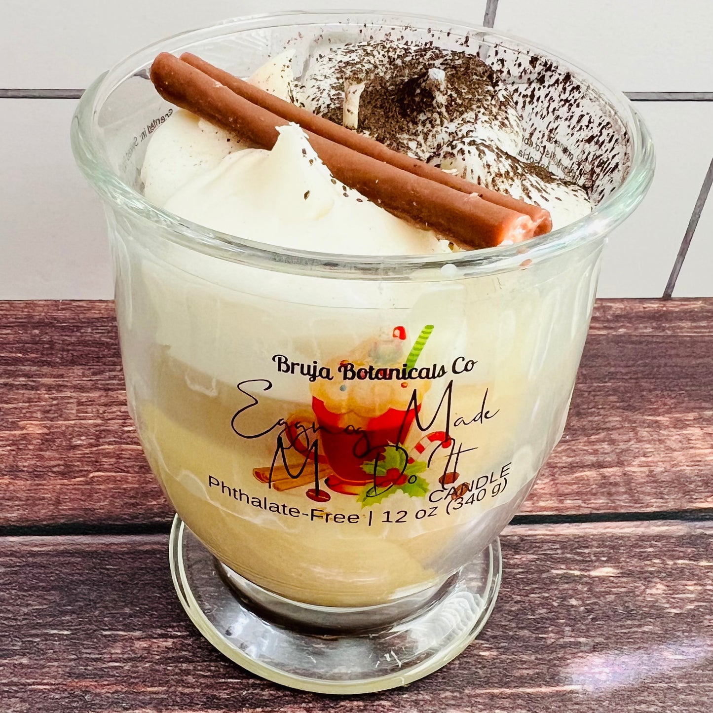 Eggnog Made Me Do It Whipped Candle