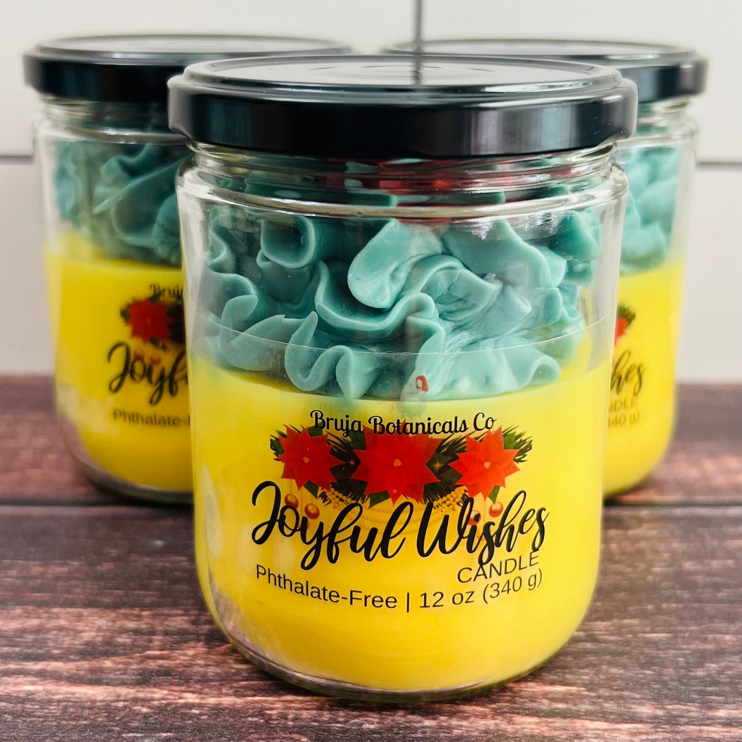 Joyful Wishes Whipped Candle