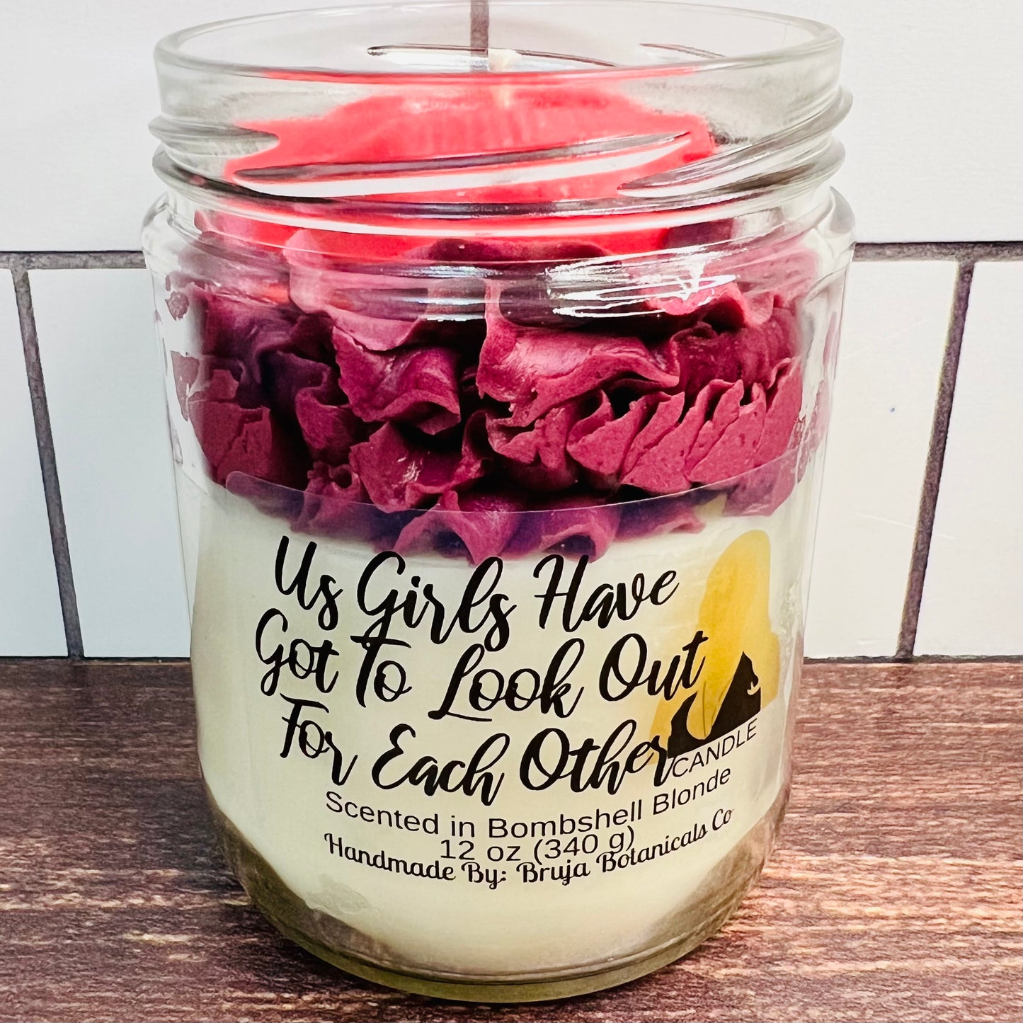 Us Girls Have Got To Look Out For Each Other Whipped Candle (TVD inspired)