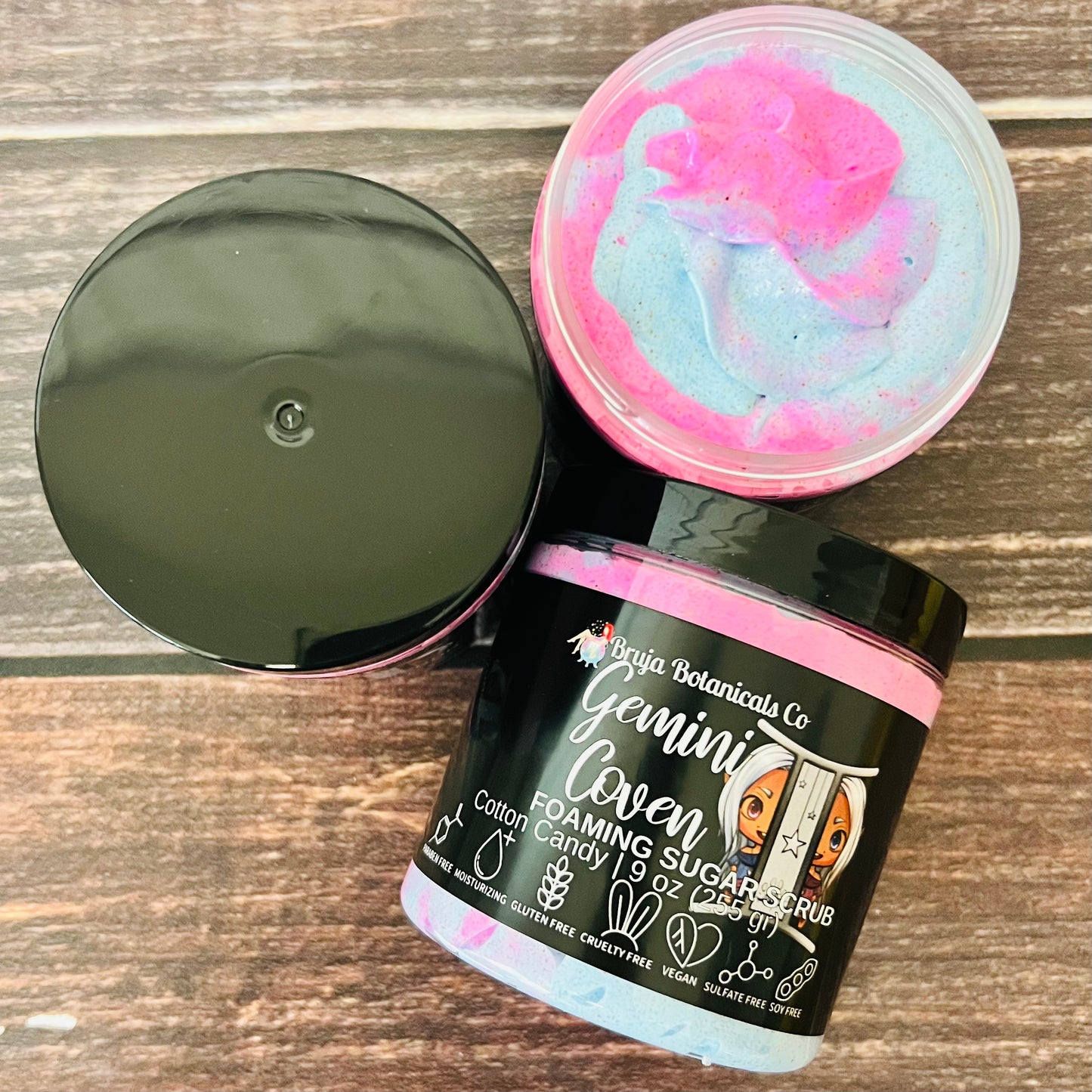 Gemini Coven Foaming Sugar Scrub (TVD inspired)