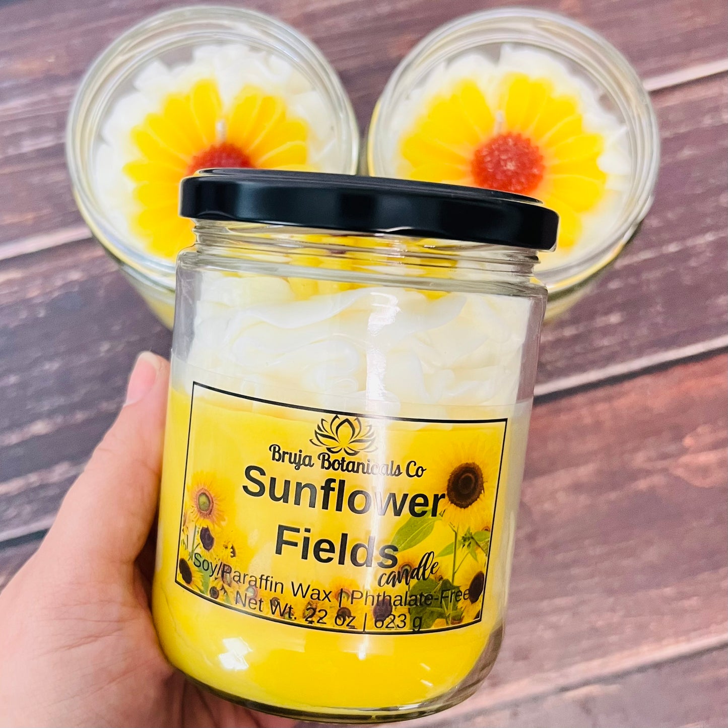 Sunflower Fields Whipped Candle