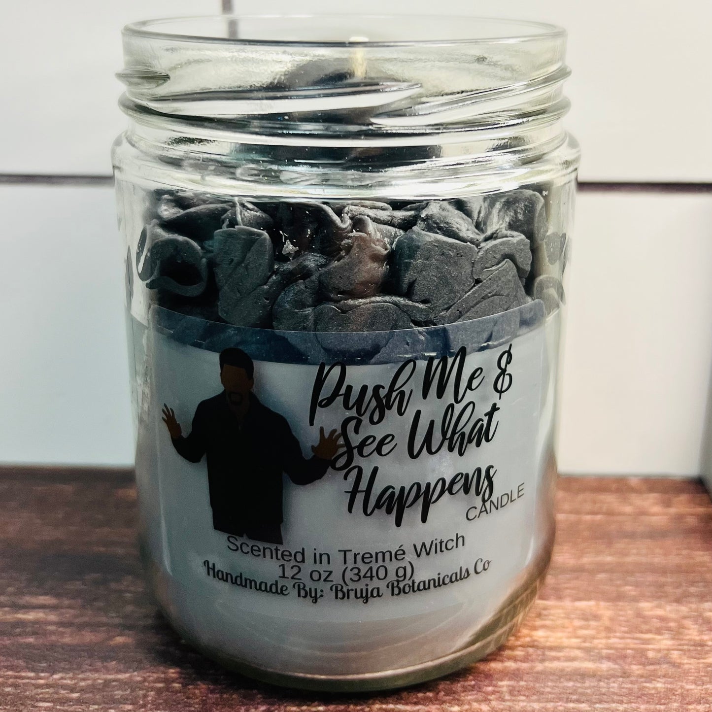 Push Me & See What Happens Whipped Candle (TVD inspired)