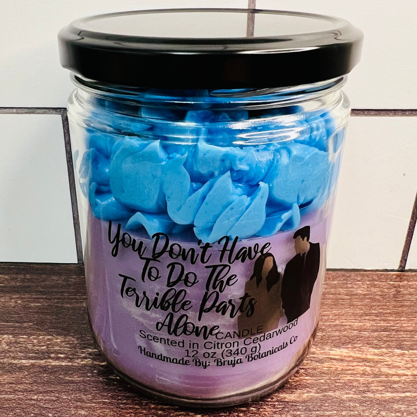 You Don't Have To Do The Terrible Parts Alone Whipped Candle (TVD inspired)